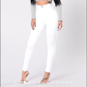 White jeans